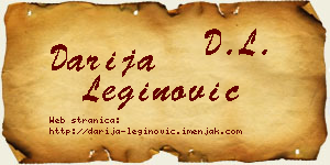 Darija Leginović vizit kartica